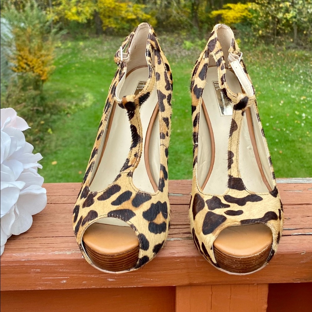 INTERNATIONAL CONCEPTS “MAGNOLIA” CHEETAH HEELS
